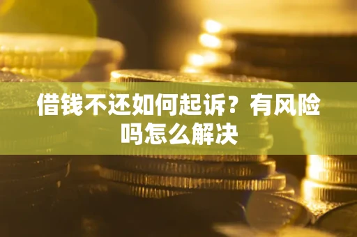 北京借钱不还如何起诉？有风险吗怎么解决