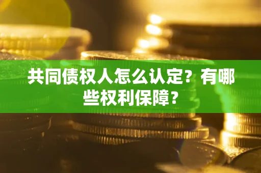 北京共同债权人怎么认定？有哪些权利保障？
