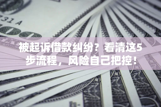 北京被起诉借款纠纷？看清这5步流程，风险自己把控！