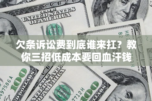 北京欠条诉讼费到底谁来扛？教你三招低成本要回血汗钱